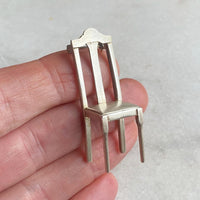 Sterling Silver Chair Pin